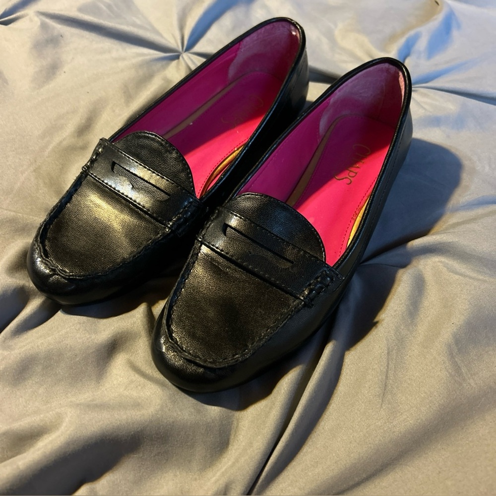Chaps‎ Shoes Women's Size 8B Black Gerra Flats Slip-on Loafers